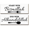 Islamic Wall Decor - Start with Bismillah, Appreciate with MashaAllah,