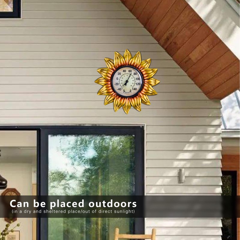 Thermometer Sunflower Gold