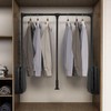 HOWHY Pull Down Closet Rod - Adjustable Side Mounted Closet