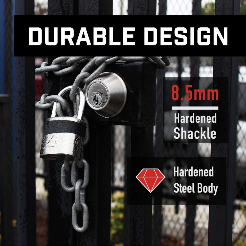 Crystal Vision Anti-Theft Loud 130db Alarm Lock Weather Proof Heavy