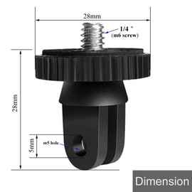 ¼-20 Screw Conversion Adapter for GoPro Hero13/12/11, for Insta360 ONE X4 X3 and Other 1/4 Accessories, Camera Tripod Mount for Gopro Adapter and accessories-3Packs