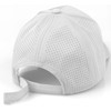 Daxton Performance Cool Tech Baseball Hat - White Cap, Silver