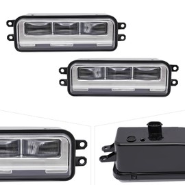 TBVECHI Fog Light, Pair Front LED Fog Lights Fit for Toyota Tundra 2022-2023 Left & Right Front Fog Lamps Black Housing Fog Light Assemblies, OEM Replacement 81210-0C050