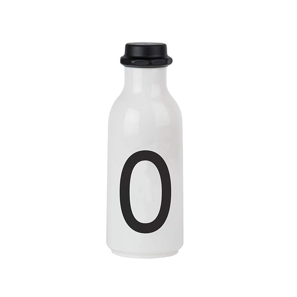 Design Letters Personal Water Bottle â O â BPA-free and BPS-free, Nordic Design, Available from A-Z, Use the drinking bottle on the go, Leak-proof & drop-safe, dishwasher safe, 500 ml, 90 g.