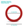 8mm Grouphead Gasket for E61 Espresso Coffee Machine - Red