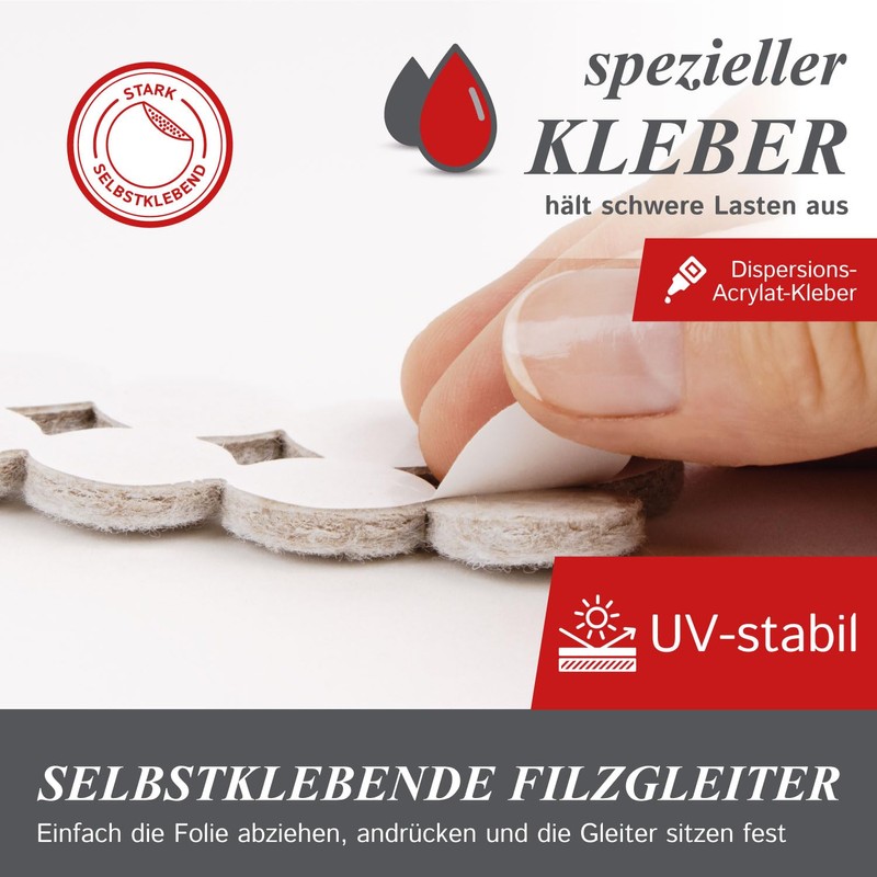 3/4" Diameter Heavy Duty Felt Pads - 60 Pcs (10