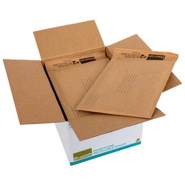 Flourish Brand #2 Honeycomb Recyclable Mailers, 10.7 in. x 8.8 in, Brown, 20 Pack (287536)