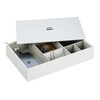 Relaxdays Jewellery Storage Box with Many Compartments & Lid, Height
