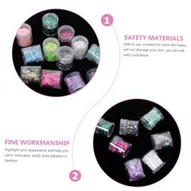 Baluue 2sets Face Glitter Sequins Body Glitter Wide Uses Art Craft Makeup Supplies Safe for Skin *2