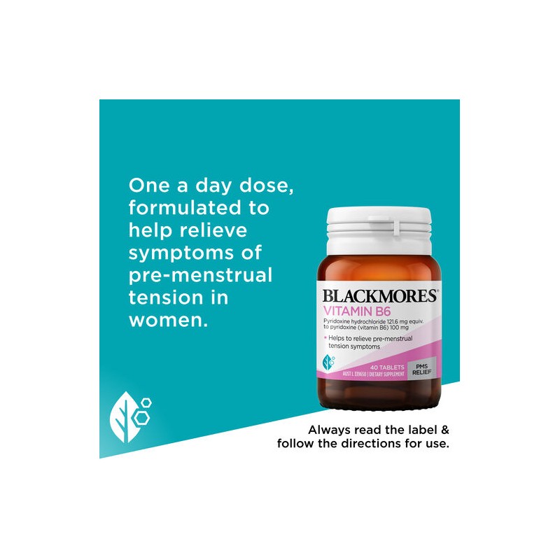 Blackmores Vitamin B6 40 Tablets