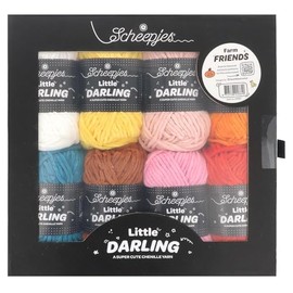 Scheepjes Little Darling Colour Pack 8 x 25 g – 1 Piece Farm Friends