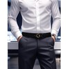 Civantiya - Cinturón de piel para hombre, Black Style 04,