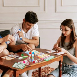 Yuanhe Bingo Daubers Dot Markers - Panit Dotters Dabbers Bulk Mixed Colors Set of 48 Pack-12Colors