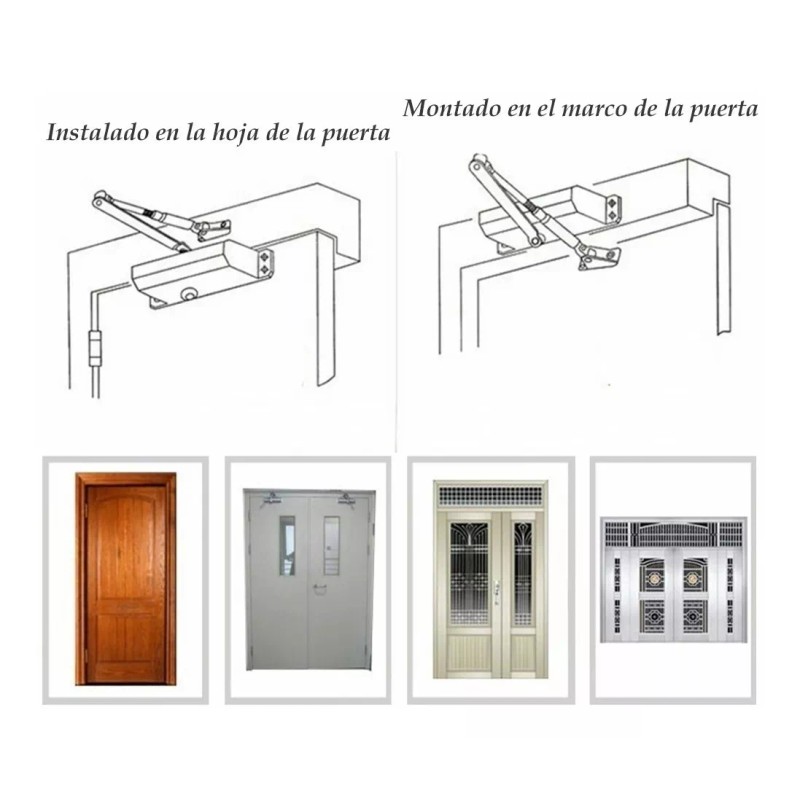 Asins Cierra Puertas Automático Tiene Una Función Ignífuga