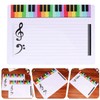 DOITOOL Erasable Whiteboard Music Staff Writable Music Teaching Practice Board