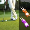 KABUDA 2 Pack Metal Foldable Golf Divot Tool with Pop-up