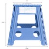 ESSENTIALS 21048 15” Folding Step Stool, Wide Folding Step Stool,