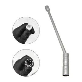 ZKTOOL 14mm / 16mm Upgraded Spark Plug Wrench Set with Extension Rod Magnetic Universal Joint Spark Plug Socket Set 3/8" 9.5mm 12 Corner Thin Wall (16mm)