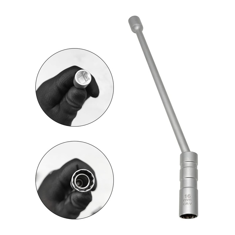 ZKTOOL 14mm / 16mm Upgraded Spark Plug Wrench Set with