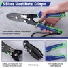 INJOYTEC 5 Sheet Sheet Metal Crimper HVAC Tool Stove Pipe