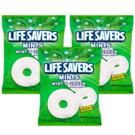 LifeSavers Mints, Individually Wrapped, Wint O Green 6.25 oz (177 g)(Pack of 3)