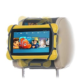 Kindle Car Mount TFY Swivel Universal Car Headrest Mount Silicon Holder for 7 – 10 Inch Fire Tablets