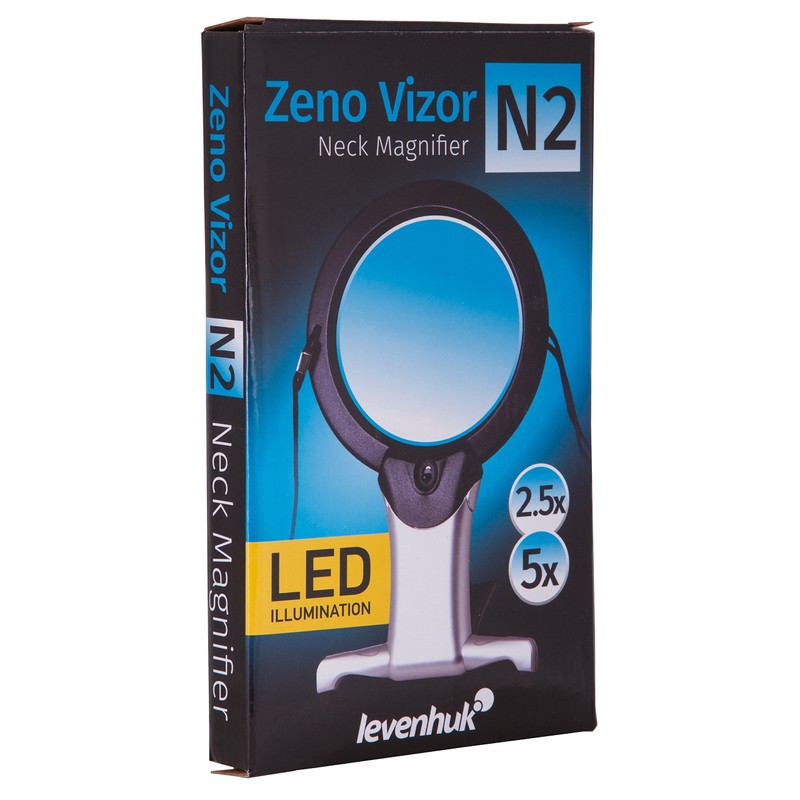 Levenhuk Zeno Vizor N2 Neck Magnifier with LED Light, Comes