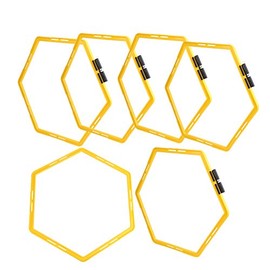 Vbest life 6Pcs Hexagonal Agility Training Rings Polygon Circle Tennis Soccer Football Basketball Training Equipment