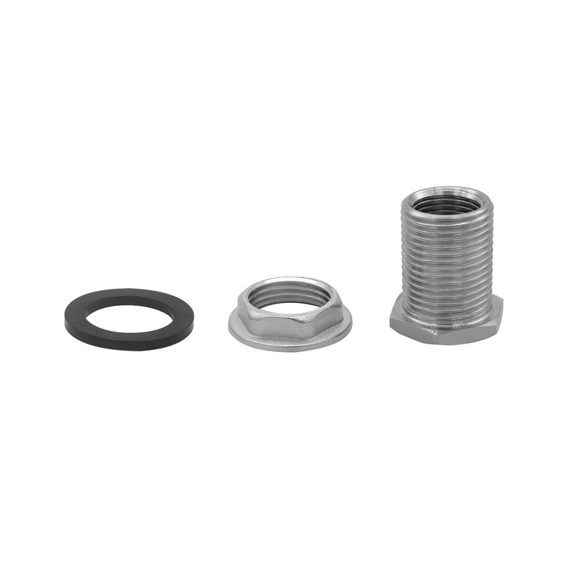 Fitvell Stainless Steel Garden Hose Bulkhead Water Tank Fitting 3/4"