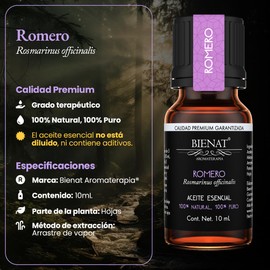 BIENAT AROMATERAPIA Aceite Esencial de Nuevo Romero 10mL