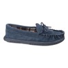 Cotswold Alberta Slip On Moccasin Slippers Mens Navy
