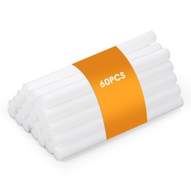 Heclia Cotton Stick Refills Cotton Tube Airfreshener Wick 60PCS Humidifier Filter Refill Sticks for Mini Portable USB Car Humidifier Diffuser Sponges Replacement 0.3 × 3.9 Inch Home Office Bedroom Use