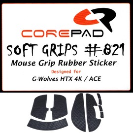 Corepad Soft Grips G-Wolves HTX 4K / ACE Grips, 1 Set [Domestic Genuine Product] (Black)