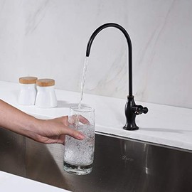 Delle Rosa Drinking Water Faucet, Stainless Steel Kitchen Water Filter Faucet, Commercial Water Filtration Faucet for Under Sink Water Filter System, Oil Rubbed Bronze Non-Air Gap RO Faucets