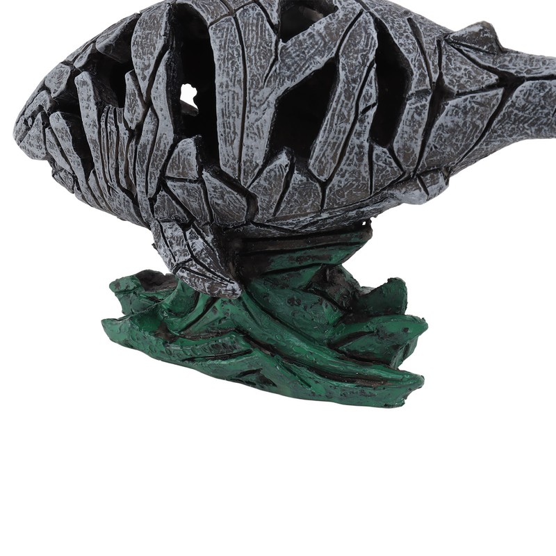 Shark Sculpture Hollowed Waterproof Resin Durable 7.3in Long 4.5in Wide