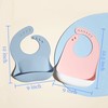 Eimmabey Silicone Bibs for Babies and Toddlers 2 Sets Feeding
