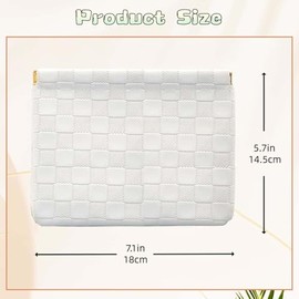 Neceser pequeño para maquillaje, impermeable y portátil, para mujer, organizador de monedero, organizador de accesorios de lápiz labial, neceser de vi
