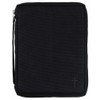 Black Cross Reinforced Polyester Bible Cover Case with Handle