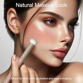 Juego de 5 brochas de maquillaje de hongos para rostro, nariz, párpados, veganos y no irritantes, ideal para iluminar y ocultar perfectamente