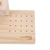 Wooden Nail Drill Stand Organizer with 81 Holes Drill Bits