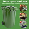 4PCS Trash Can Lid Lock for Animals, Adjustable Garbage Can