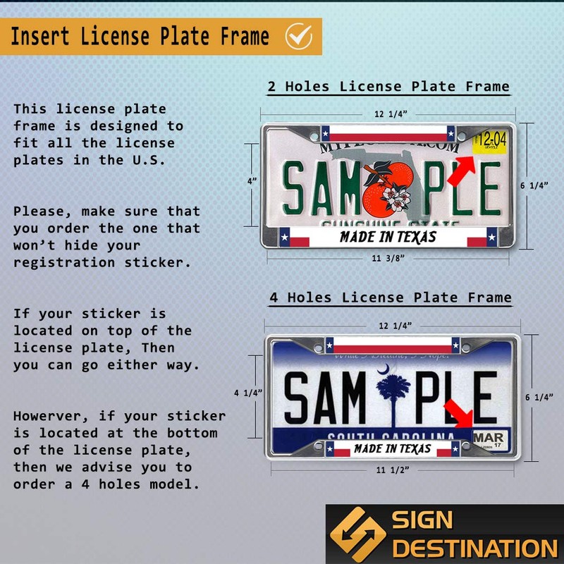 Sign Destination Metal License Plate Frame It's 5 O'Clock Somewhere
