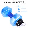 KOMBIUDA 1Pc Dumbbell Shape Water Bottle Portable Sports Kettle Pet