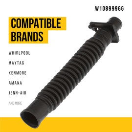 PartsBroz W10899966 Internal Drain Hose - Compatible With Whirlpool Maytag Kenmore Amana Washer - Replaces AP6030119 PS11765836 W10215091 WPW10215091 4454560 W10444123 W10763078