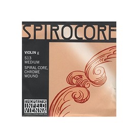 Thomastik Einzelsaite für 4/4 Violine Spirocore - G-Saite Spiralseil Kern, Chromstahl umsponnen, mittel
