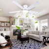 Ceiling Fans with Lights, 56" Flush Mount Ceiling Fan with