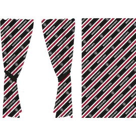 Man United One Pair Of Curtains Crest 54 x 66 Drop