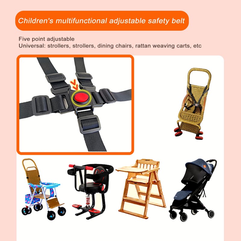 Safety Belt, High Chair Safety Belt, 5 Point Safety Belt,