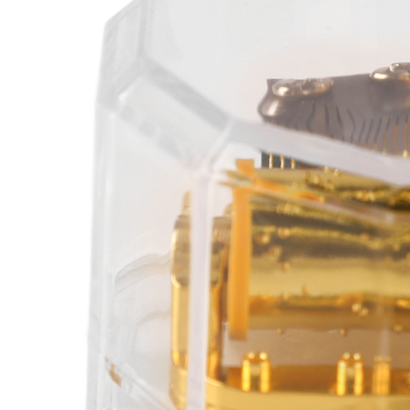 Acrylic Music Box Exquisite Beautiful DIY Clear Musical Box for