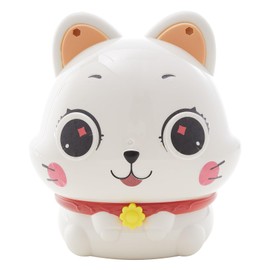 Warmiehomy Cat Piggy Bank Gift for Girls, 2 in 1 Kitten Money Bank wit DIY Stickers & Accessaries, Cute First Coin Bank Toys for Girls Aged 3 4 5 6 7 8 9, Perfect Christmas Birthday Gifts